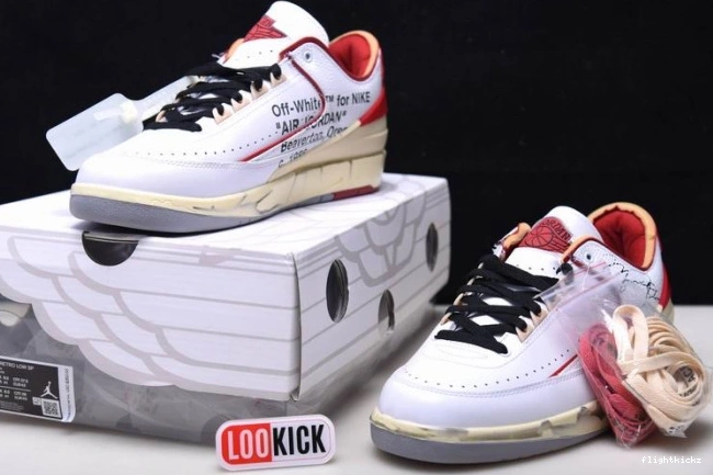SP Red Retro White 2 Low Jordan DJ4375-106 Off-White 1204